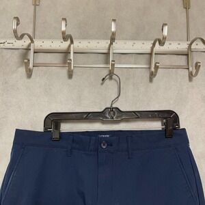 J Crew Pants Men 33X32 34x32 Blue Flex Slim‎ Tech Chino Golf Lightweight Stretch